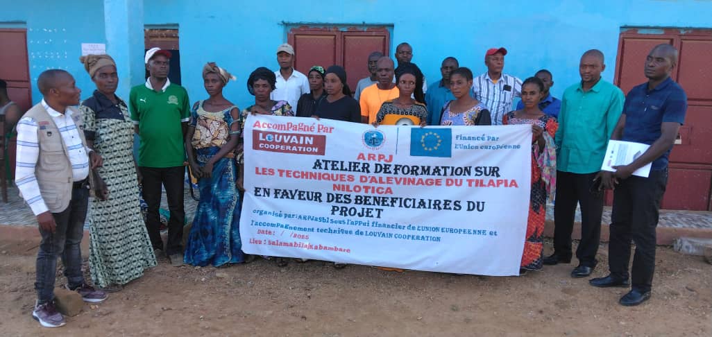 Des ménages vulnérables du Secteur des BB Salamabila et Commune rurale de Salamabila renforçés en capacités sur les techniques d’alevinages du Tilapia Nilotica par l’OSC ARPJ.